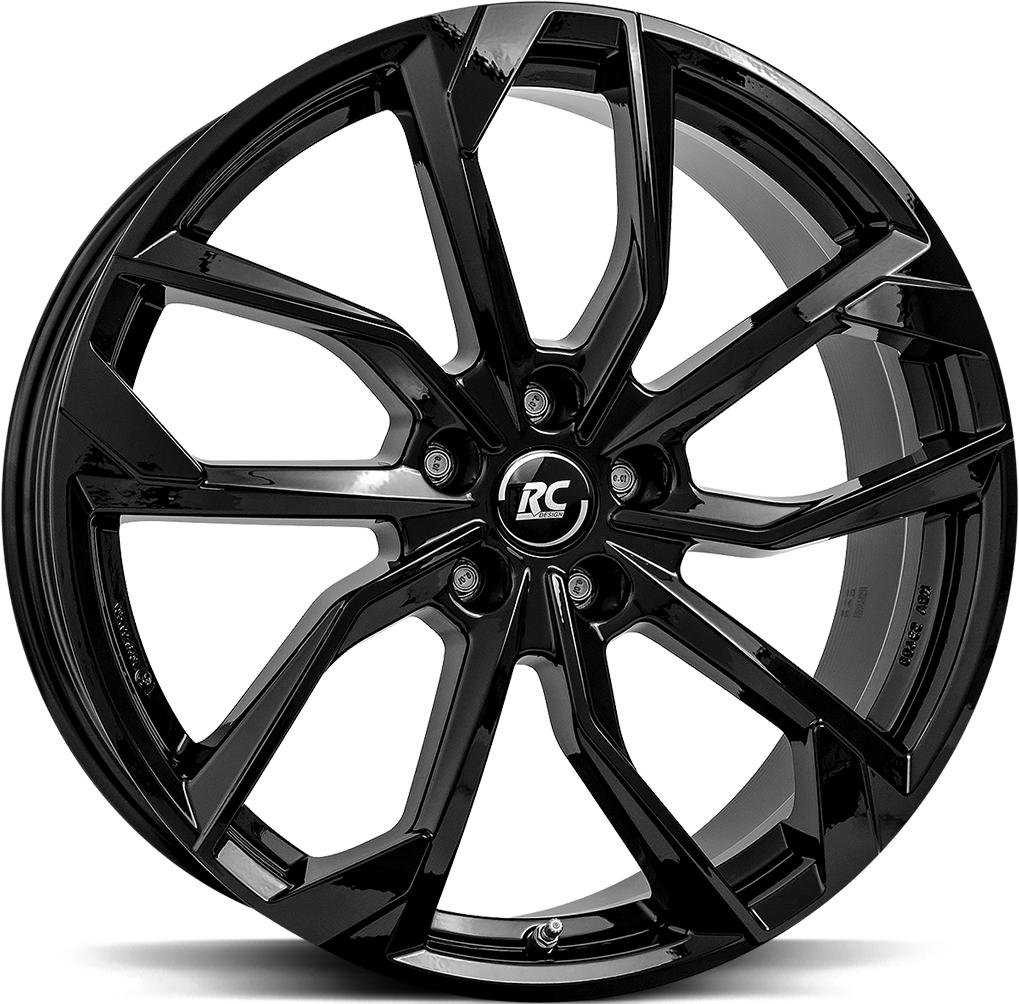BROCK RC34 SHINY BLACK 8.5x19 5/108 ET56 CB63.4