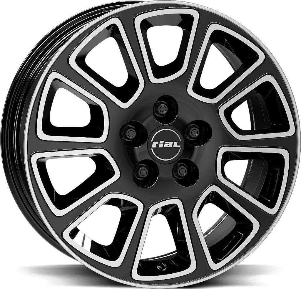 RIAL TRANSPORTER 2 DIAM BLACK POL 7x17 5/118 ET68 CB71.1