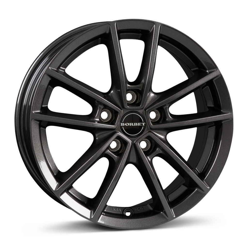 BORBET W MIST ANTRACITE GLOSS 6.5x16 5/114.3 ET50 CB72.5