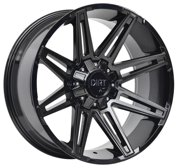 STATUSFÄLGAR D88 GLOSSBLACK 9.5x22 6/135-139.7 ET15 CB106.1