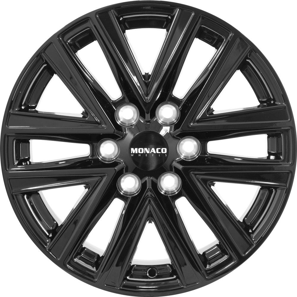 MONACO WHEELS VT1 GLOSS BLACK 6.5x16 6/120 ET49.5 CB74.6