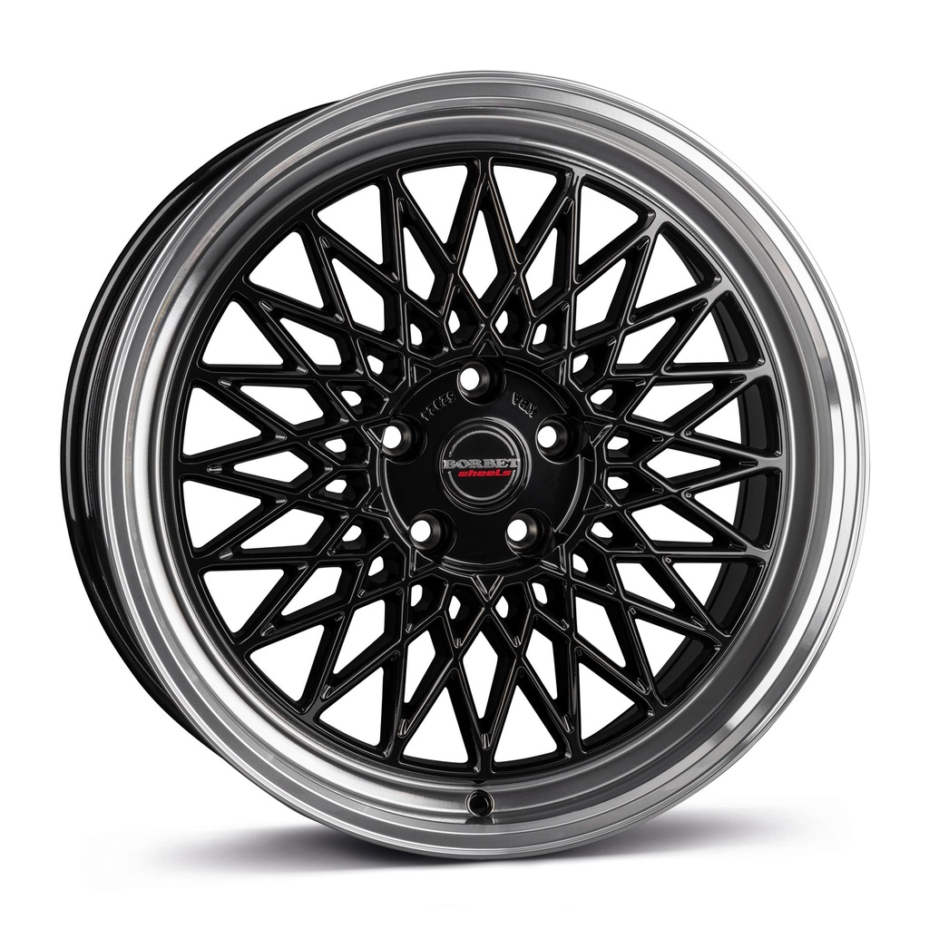 BORBET B BLACK RIM POL 7.5x16 5/112 ET30 CB72.5