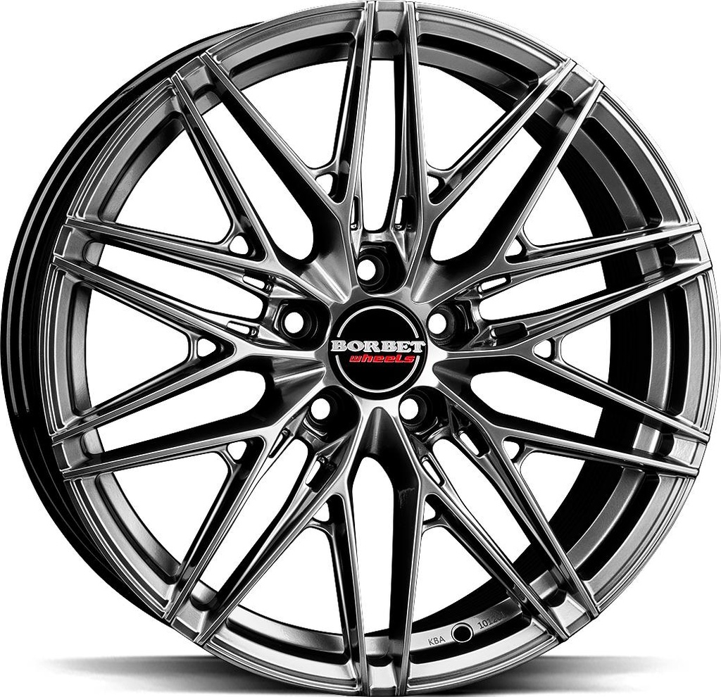 BORBET FB1 HYPER BLACK SILV 8x18 5/114.3 ET40 CB72.5