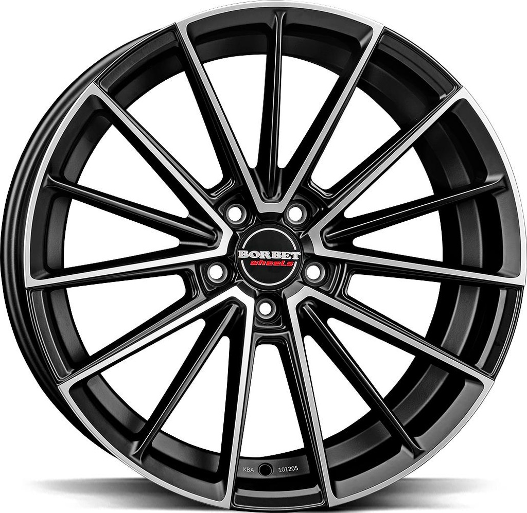 BORBET FB2DC BLACK POLISHED MATT 9x20 5/112 ET35 CB72.5