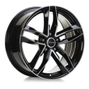 AVUS AF16 GLOSS BLACK POLISHED 9x21 5/112 ET30 CB66.4