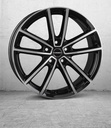 BORBET W GLOSS BLACK POLISHED 8x18 5/112 ET44 CB66.5
