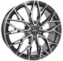 MONACO WHEELS GP15 BLACK POLISHED 8x20 5/112 ET35 CB66.5
