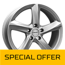 MEGA WHEELS TIGERA SILVER SILVER 7.5x17 5/108 ET47 CB63.3