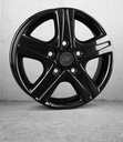 BORBET CWD GLOSS BLACK 7x17 5/108 ET46 CB65.1