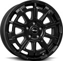 BROCK B45 SATIN BLACK MATT 8x20 6/139.7 ET55.1 CB93.1