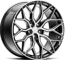 VOSSEN HF2 BRUSH GLOSS BLACK 9x22 5/120 ET30 CB72.6