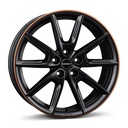 BORBET LX18 BLACK MATT RIM COPPER 8x18 5/112 ET40 CB66.6
