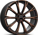 GMP TOTALE SATIN BLACK BRONZE ORANGE 10x23 5/112 ET18 CB66.5