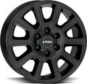 RIAL TRANSPORTER 2 DIAM BLACK 6.5x16 6/130 ET54 CB84.1
